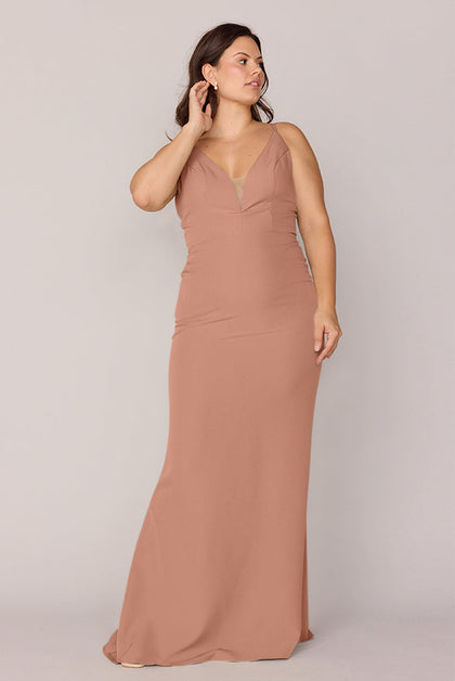 Camilla Crepe Dress | Made To Order | Desert Rose
