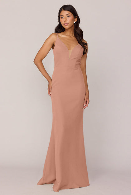 Camilla Crepe Dress | Made To Order | Desert Rose