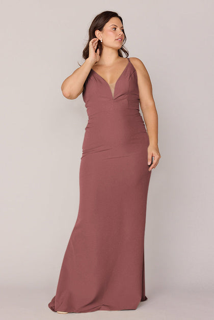 Camilla Crepe Dress | Made To Order | Dusty Rose