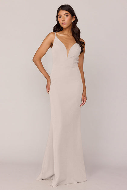 Camilla Crepe Dress | Made To Order | Gold Champagne