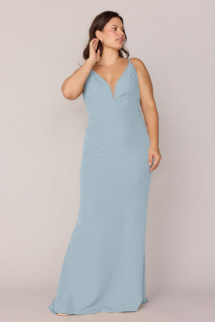 Camilla Crepe Dress | Made To Order | Light Blue