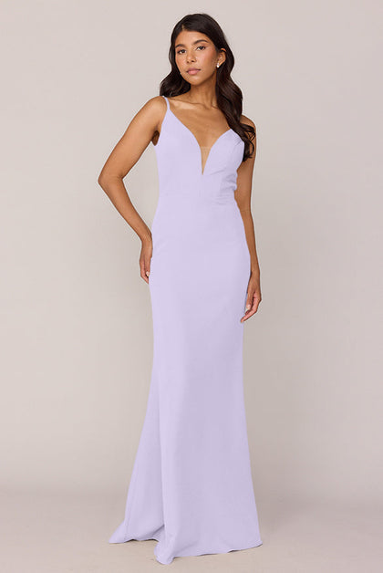 Camilla Crepe Dress | Made To Order | Light Lavender