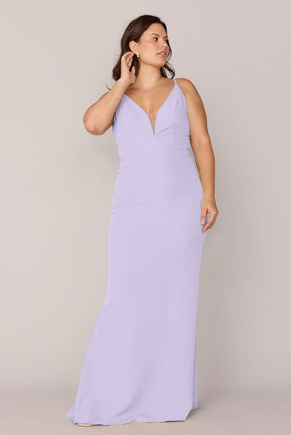Camilla Crepe Dress | Made To Order | Light Lavender