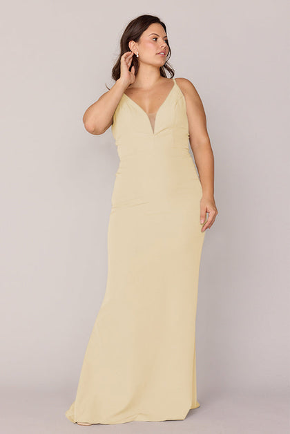 Camilla Crepe Dress | Made To Order | Pale Yellow