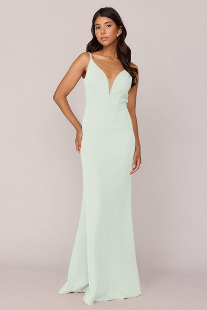 Camilla Crepe Dress | Made To Order | Pistachio
