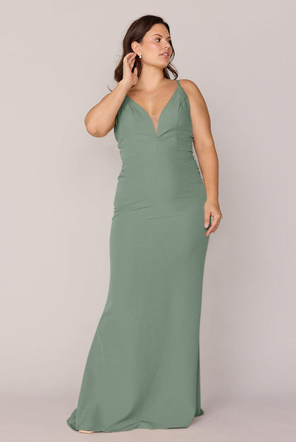 Camilla Crepe Dress | Made To Order | Sage