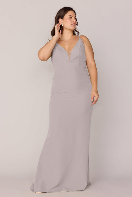 Camilla Crepe Dress | Made To Order | Taupe