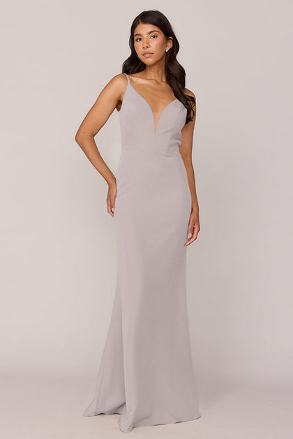 Camilla Crepe Dress | Made To Order | Taupe