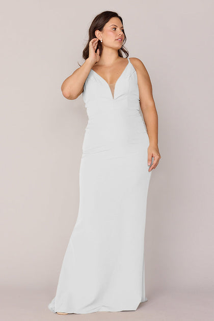 Camilla Crepe Dress | Made To Order | White Pearl