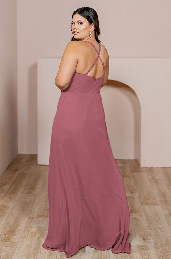 Sample Rosewood Carmen Chiffon Dress | Ready To Ship 10 Sample Rosewood Carmen Chiffon Dress | Ready To Ship 10