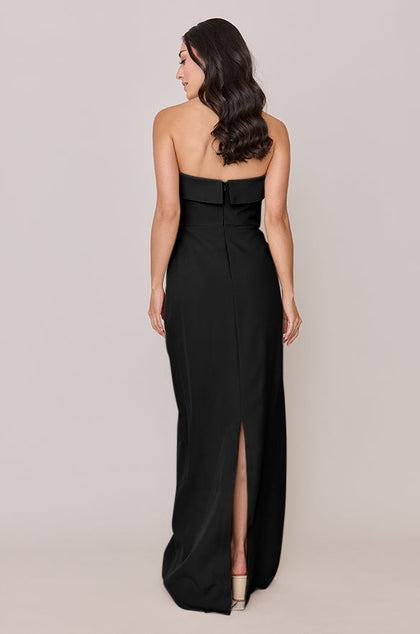 Caroline Crepe Dress | Made To Order | Black