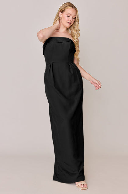 Caroline Crepe Dress | Made To Order | Black