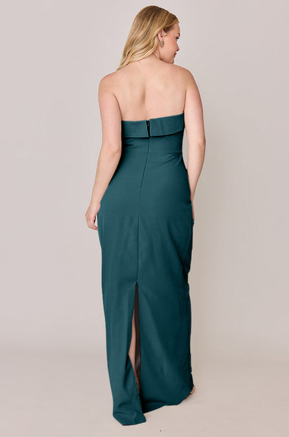 Caroline Crepe Dress | Made To Order | Classic Emerald