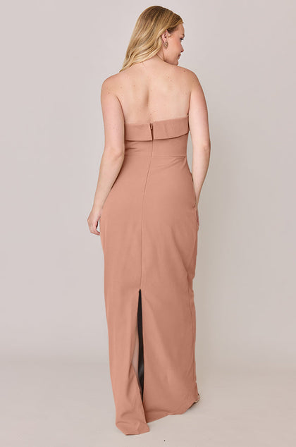 Caroline Crepe Dress | Made To Order | Desert Rose