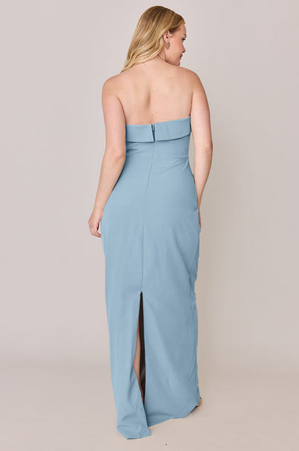 Caroline Crepe Dress | Made To Order | French Blue
