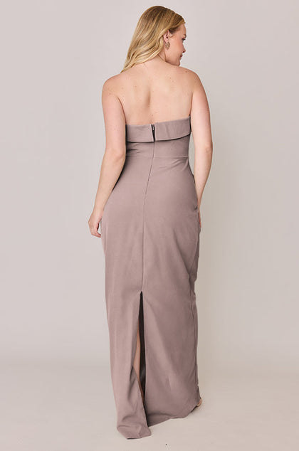 Caroline Crepe Dress | Made To Order | Latte