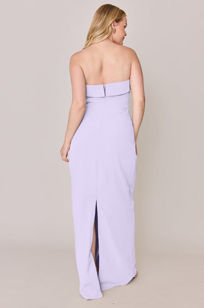 Caroline Crepe Dress | Made To Order | Light Lavender