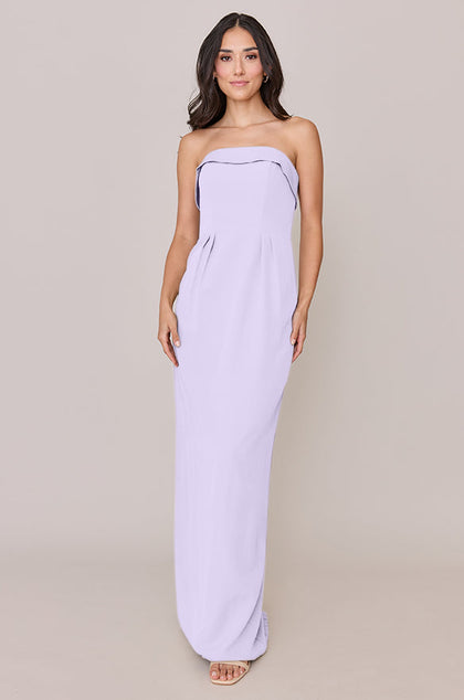 Caroline Crepe Dress | Made To Order | Light Lavender
