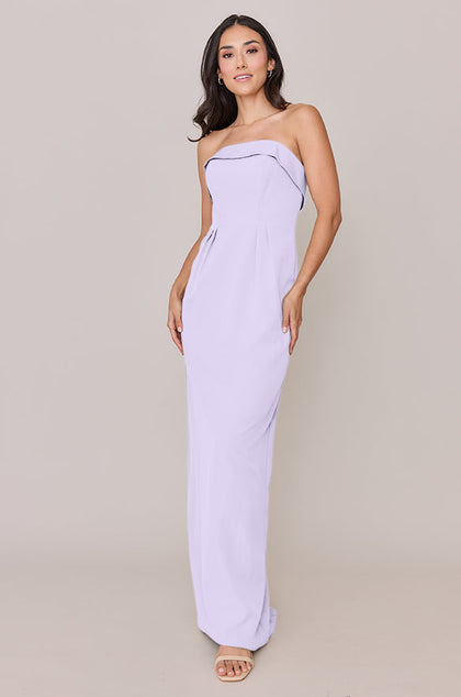 Caroline Crepe Dress | Made To Order | Light Lavender