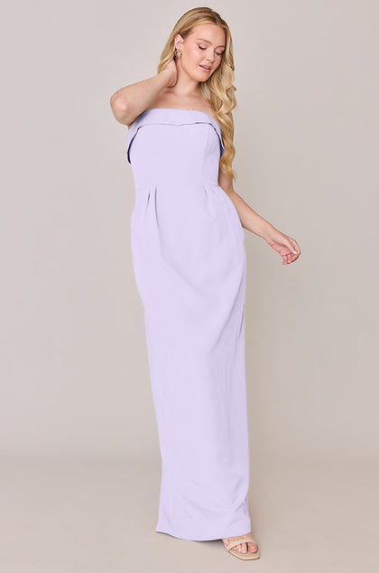 Caroline Crepe Dress | Made To Order | Light Lavender