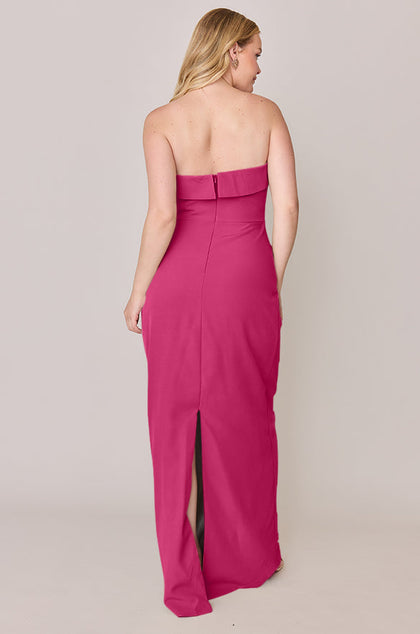 Caroline Crepe Dress | Made To Order | Malibu Pink
