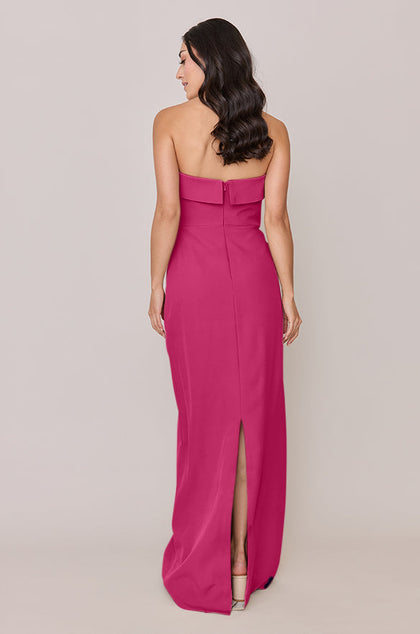 Caroline Crepe Dress | Made To Order | Malibu Pink