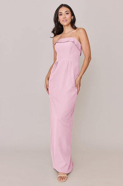 Caroline Crepe Dress | Made To Order | Perfect Pink