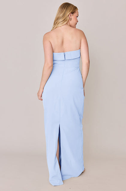 Caroline Crepe Dress | Made To Order | Periwinkle
