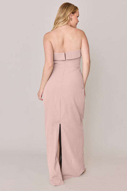Caroline Crepe Dress | Made To Order | Petal Pink
