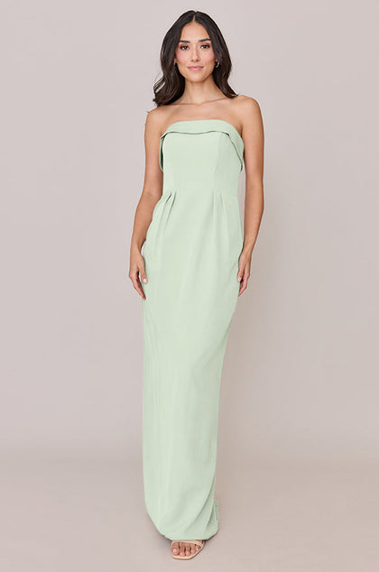Caroline Crepe Dress | Made To Order | Pistachio