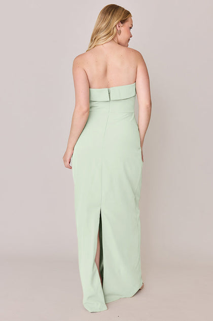 Caroline Crepe Dress | Made To Order | Pistachio