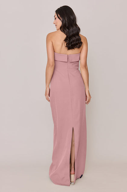 Caroline Crepe Dress | Made To Order | Rose Quartz