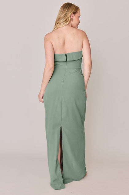 Caroline Crepe Dress | Made To Order | Sage