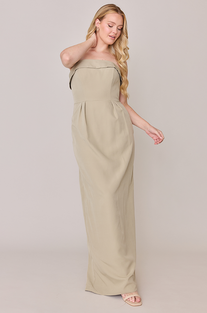 Caroline Crepe Dress | Made To Order | Sage