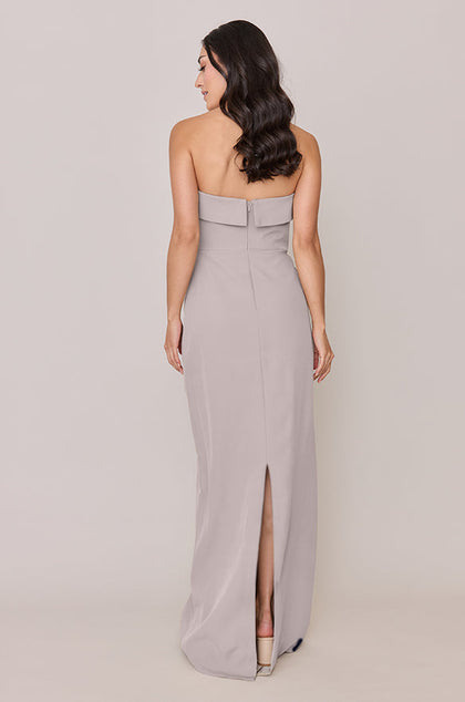 Caroline Crepe Dress | Made To Order | Taupe