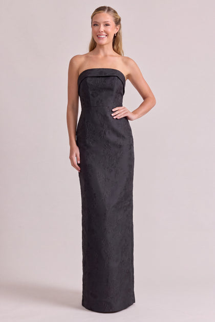 Caroline Jacquard Dress | Black