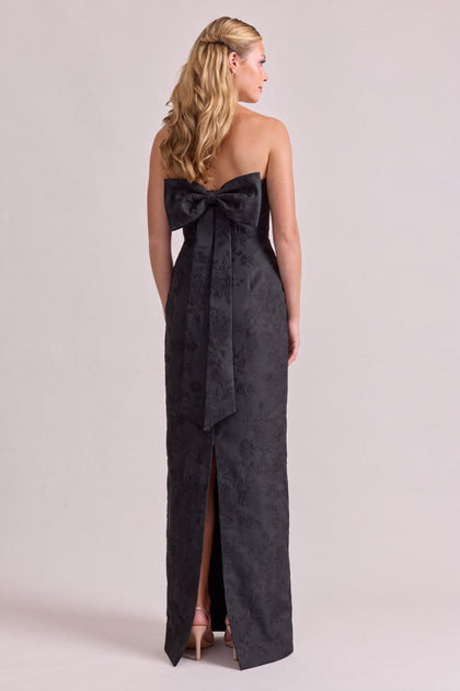 Caroline Jacquard Dress | Black