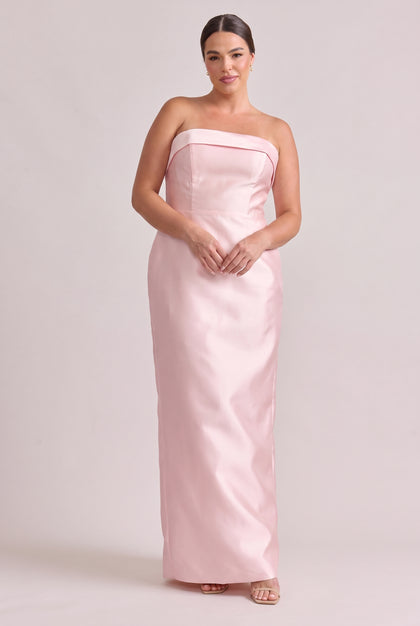 Caroline Mikado Dress | Light Pink