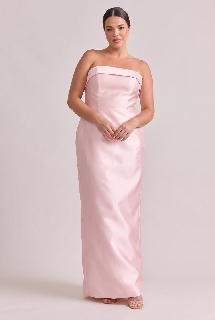 Caroline Mikado Dress | Light Pink