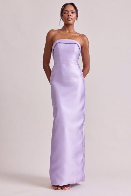 Caroline Mikado Dress | Violet