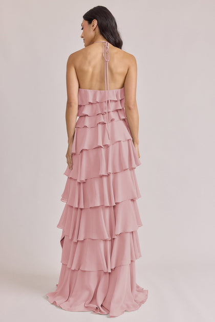 Carrie Chiffon Dress | Made To Order | Blushing Bride