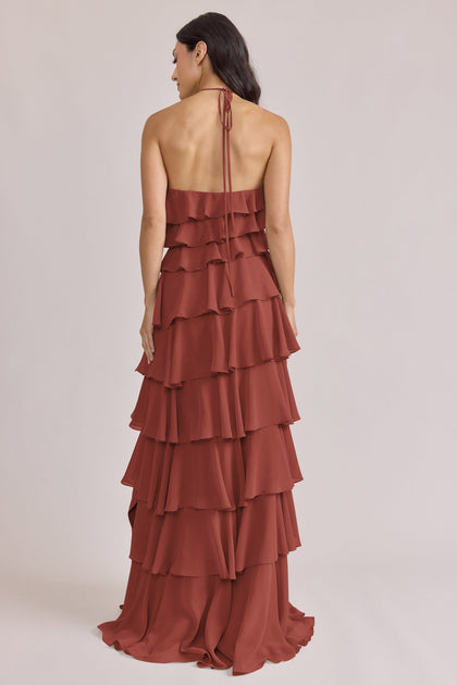 Carrie Chiffon Dress | Made To Order | Cinnamon Rose