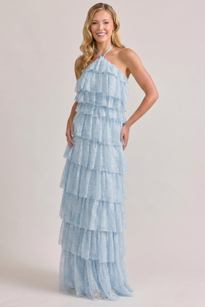 Carrie Lace Dress | Sky Blue