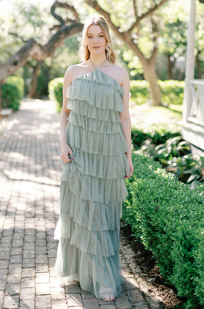 Model: Sydney; Color: Sage; Size: 10