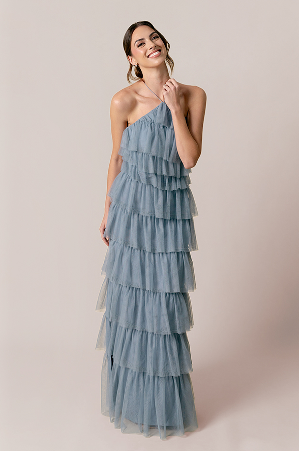 carrie's bridesmaid dresses Spice Bridesmaid Dress Matte Satin Size Small
