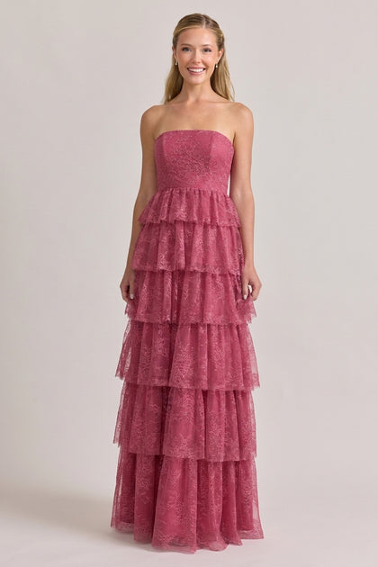 Charlie Lace Dress | Berry