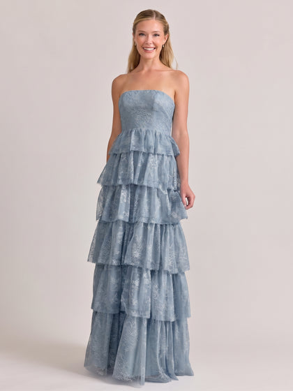 Charlie Lace Dress | French Blue