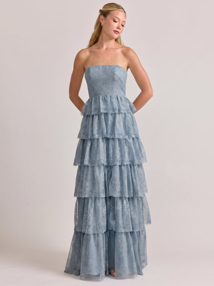 Charlie Lace Dress | French Blue