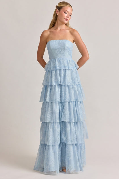 Charlie Lace Dress | Sky Blue