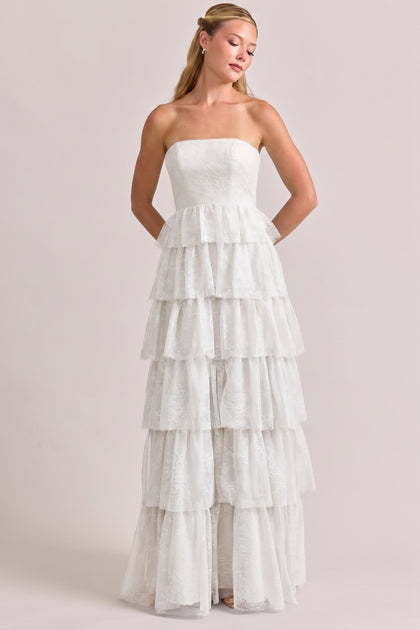 Charlie Lace Dress | White